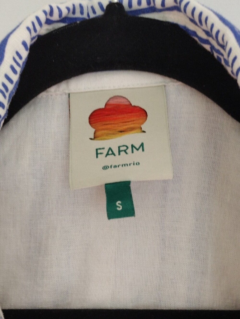 Farm Rio Tropical Destination Print Belted Linen Blend Shirt Dress - Small - Picture 3 of 7